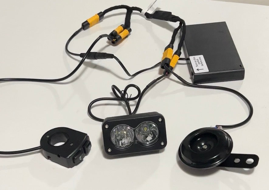 Battery powered horn and Baja light