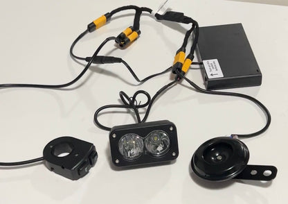 Battery powered horn and Baja light
