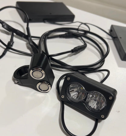 Battery powered rock light and Baja light